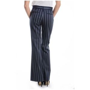 BCBG Maxazaria brown with pink striped pants sz4